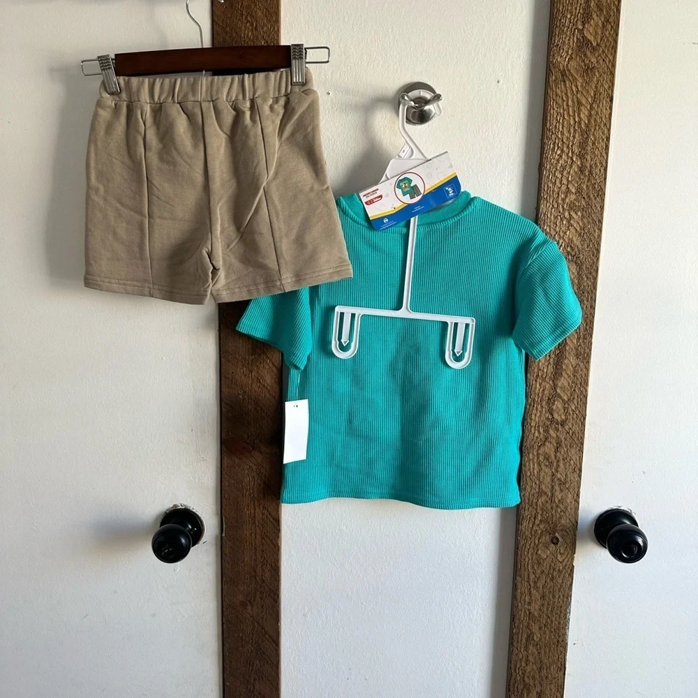 New Disney Mickey Mouse Summer Outfit Shorts & Mickey Mouse Graphic Top Boys